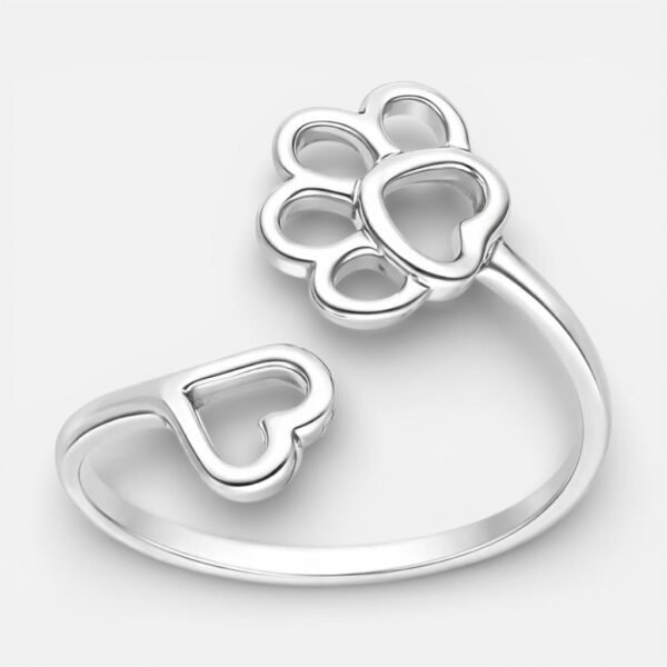 Anillo Ajustable Corazón Patita