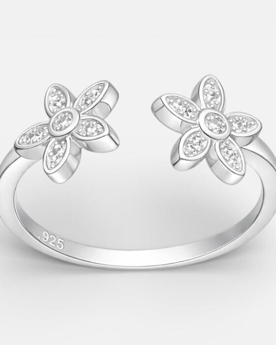 Anillo Ajustable Flores Circones