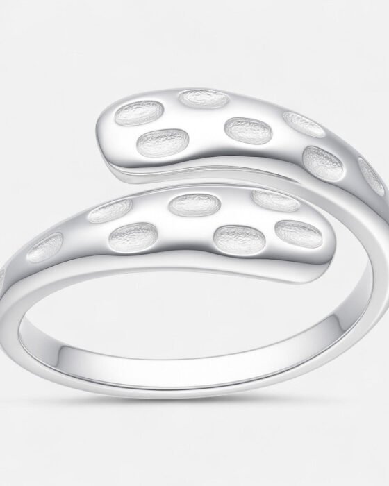 Anillo Ajustable Gota Chunky Martillada