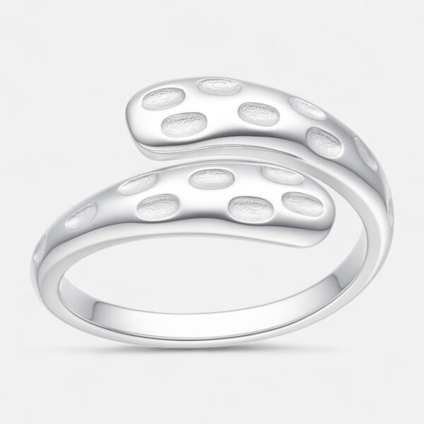 Anillo Ajustable Gota Chunky Martillada