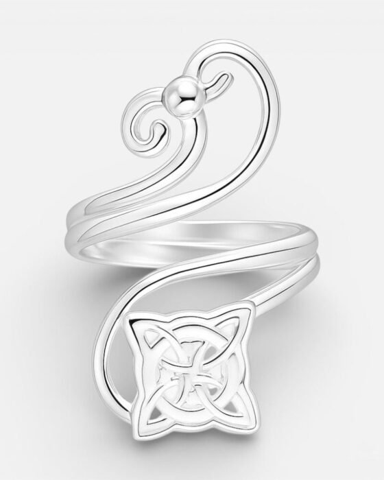 Anillo Nudo de Brujas Espiral