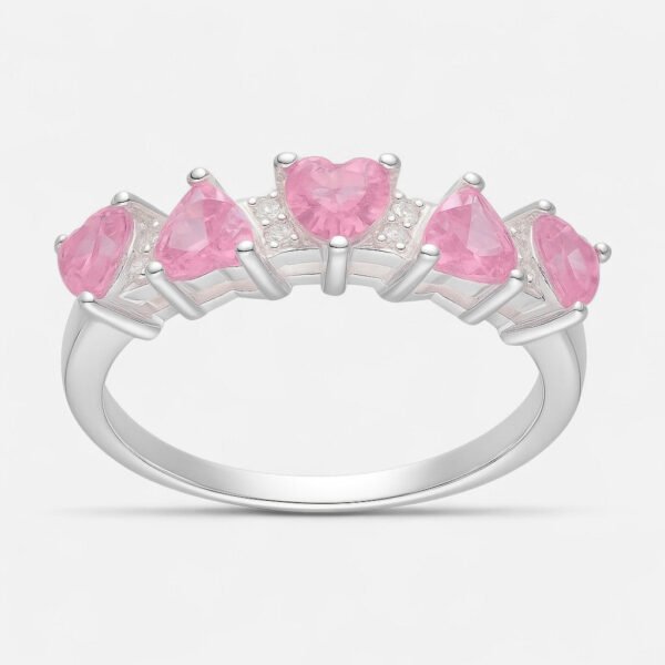 AN12056184_1.jpg Anillo Cintillo Corazones Circones Rosa Francia
