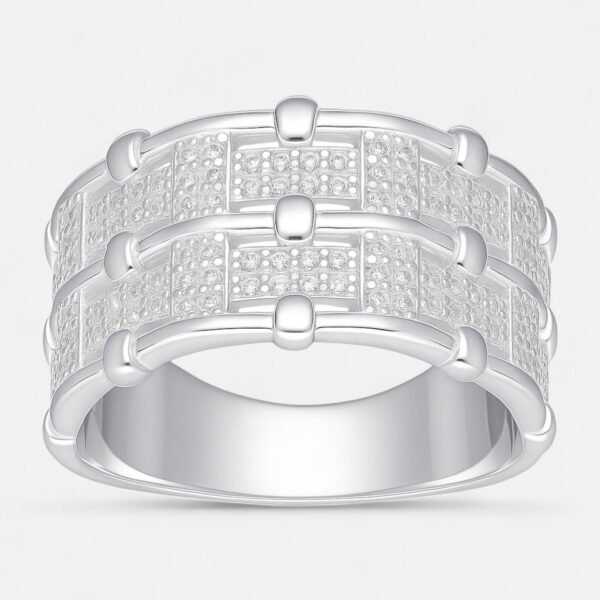 Anillo Cintillo Líneas Circones
