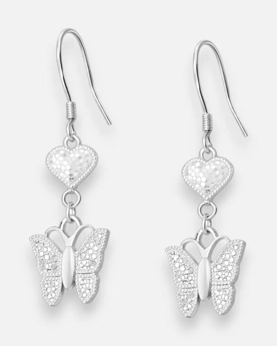 Aro Corazón Mariposa Facetada
