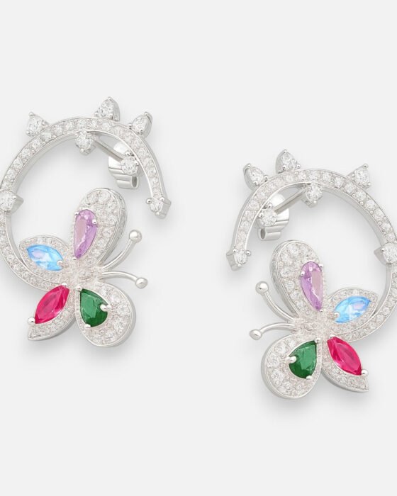Aro Mariposa Circones Multicolor