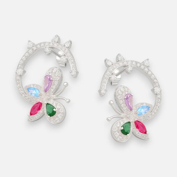 Aro Mariposa Circones Multicolor