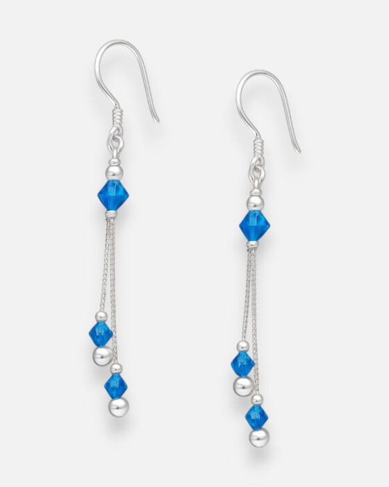 Aro Esferas Cristales Azul