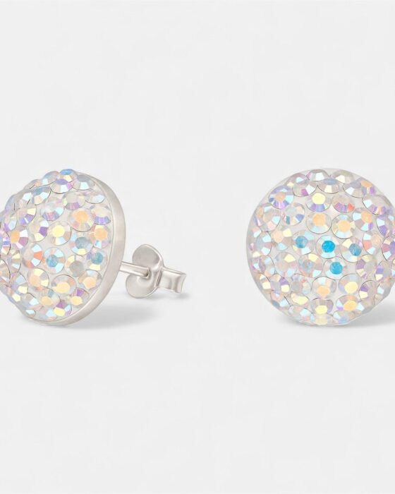 Aro Media Esfera Hecho con Cristal Swarovski® Tornasol 12 mm