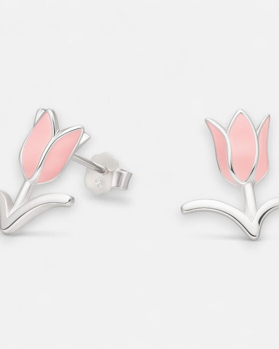 Aro Flor Tulipán Esmaltada