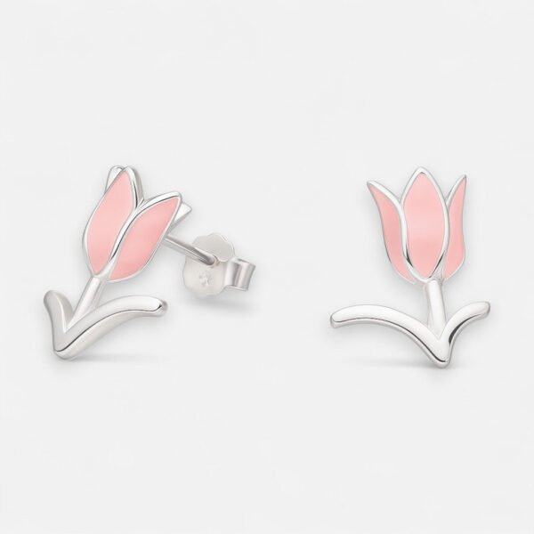 Aro Flor Tulipán Esmaltada