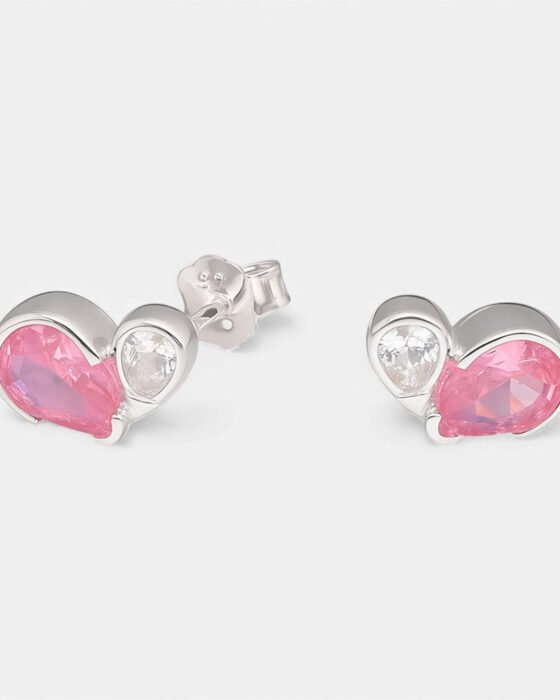 Aro Corazón Circón Rosa Francia