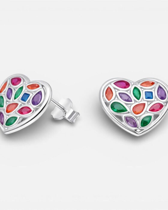 Aro Corazón Circones Multicolor