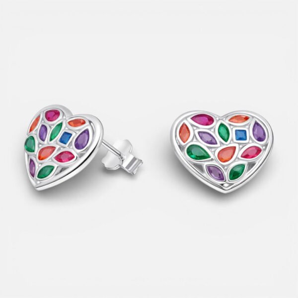 Aro Corazón Circones Multicolor