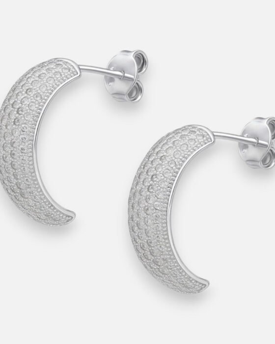 Semi Argolla Circones Pavé 16 mm