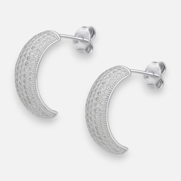 Semi Argolla Circones Pavé 16 mm