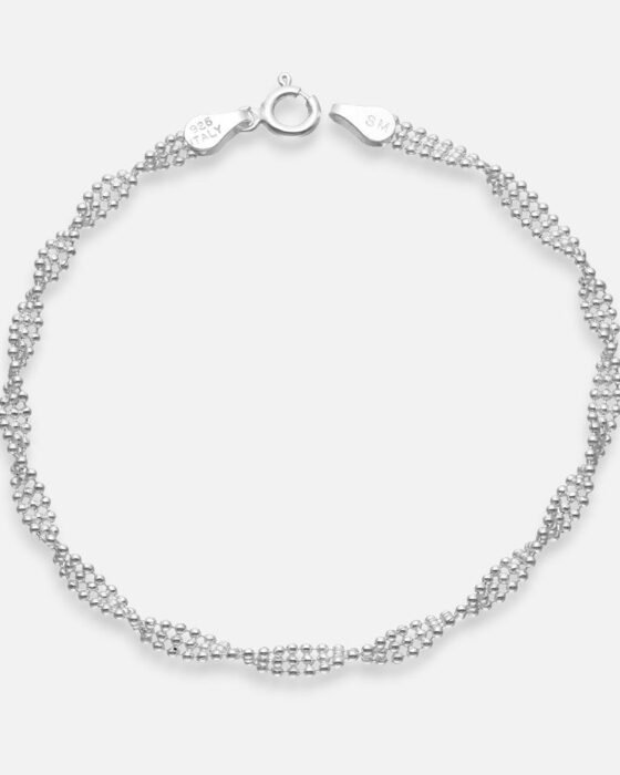 Pulsera Malla de Esferas Entorchada