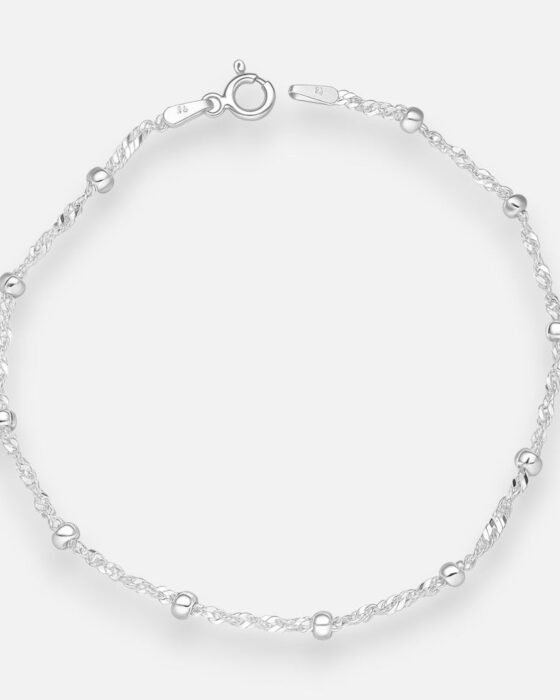 Pulsera Singapur con Esferas