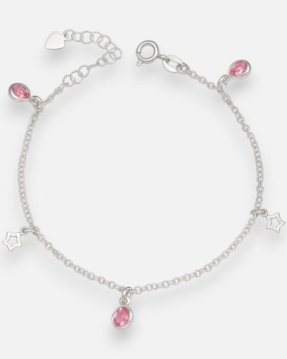Pulsera Estrellas Circones Rosa Francia