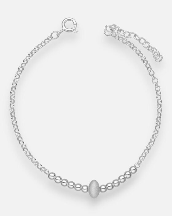 Pulsera Esferas Satinada y Lisas