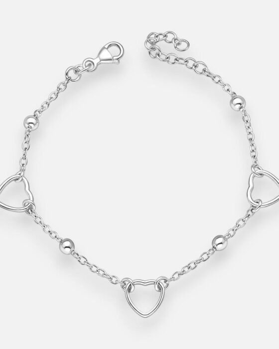 Pulsera Esferas Corazones