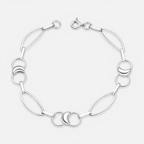 Pulsera Media Luna Óvalos