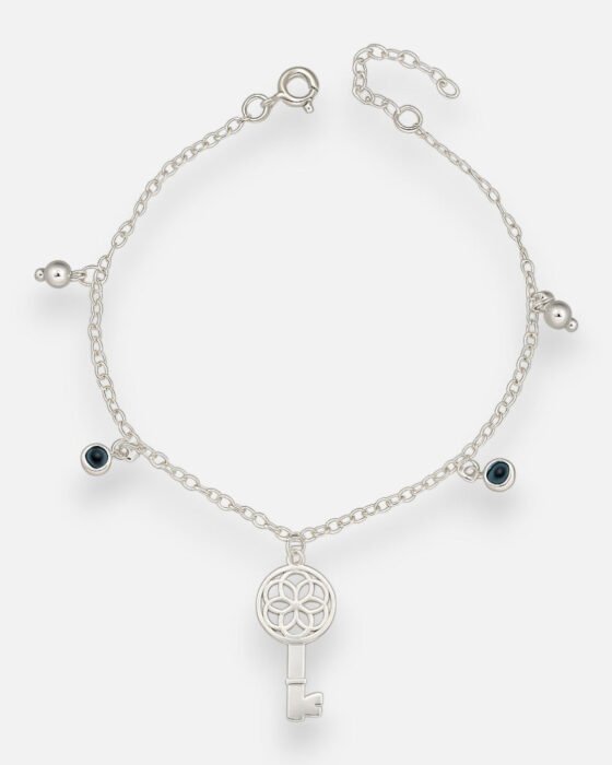 Pulsera Llave Mandala Circones Zafiro