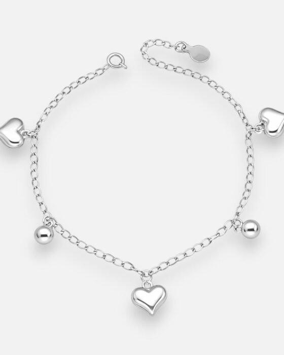 Pulsera Corazones Esferas