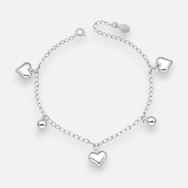 Pulsera Corazones Esferas