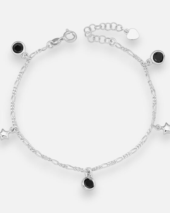 Pulsera Estrellas Circones Ónix