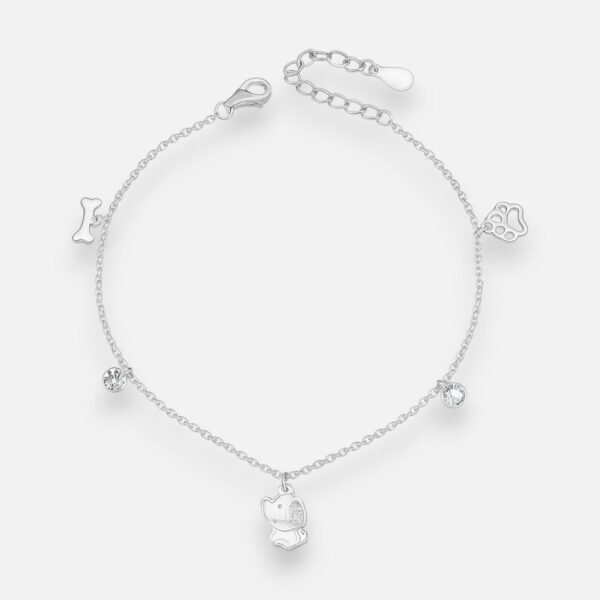 PU02069876_1.jpg Pulsera Patita Huesito Perrito Cristales Hechos con Swarovski®
