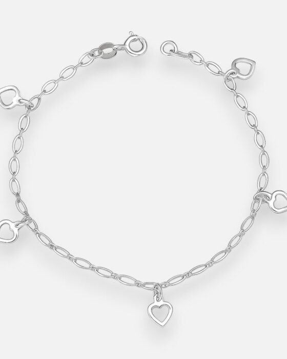 Pulsera Ovalos Corazones