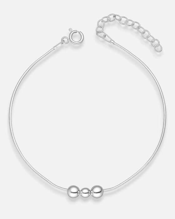 Pulsera Cola de Topo Triple Esferas