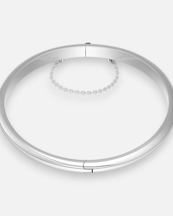 Esclava Lisa Ovalada con Cadena de Seguridad