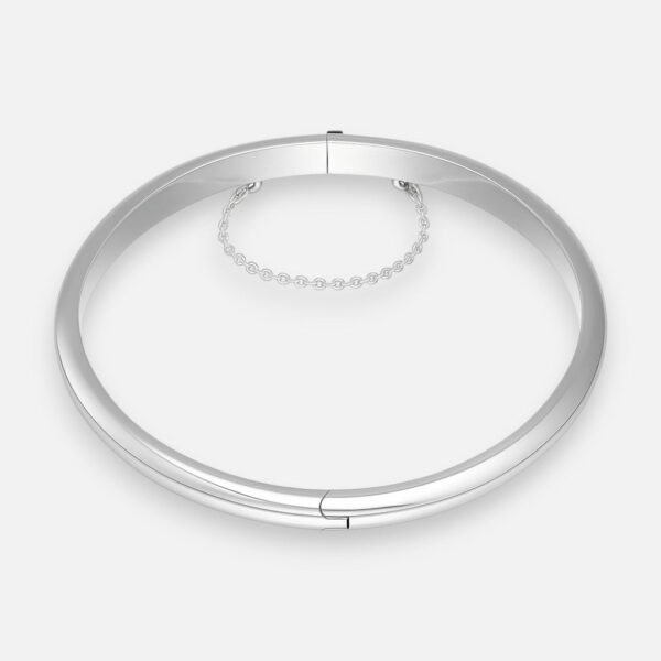 Esclava Lisa Ovalada con Cadena de Seguridad