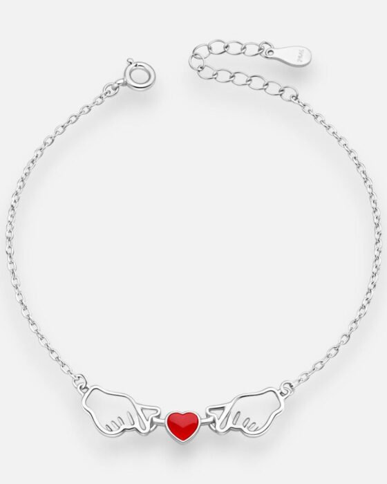 Pulsera Símbolo de Amor Corazón Esmaltado