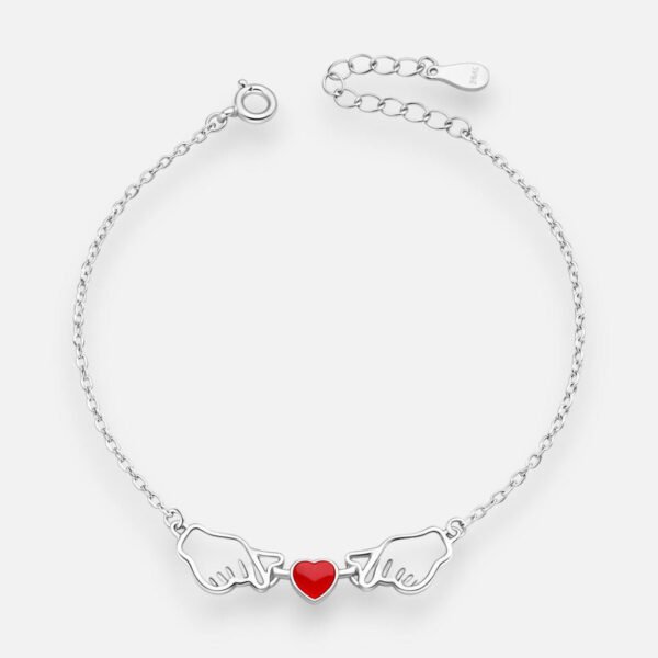 Pulsera Símbolo de Amor Corazón Esmaltado