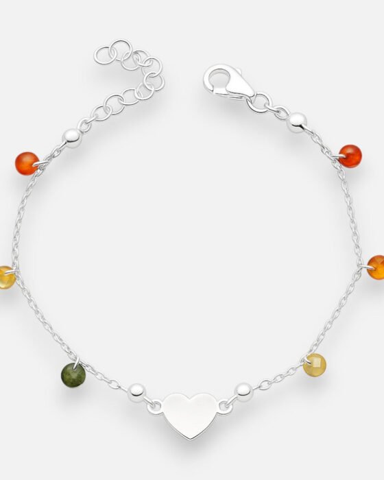 Pulsera Corazón Cristales Hechos con Swarovski® Multicolor