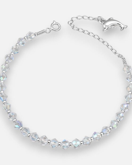 Pulsera Delfín Cristales Hecho con Swarovski® Tornasol