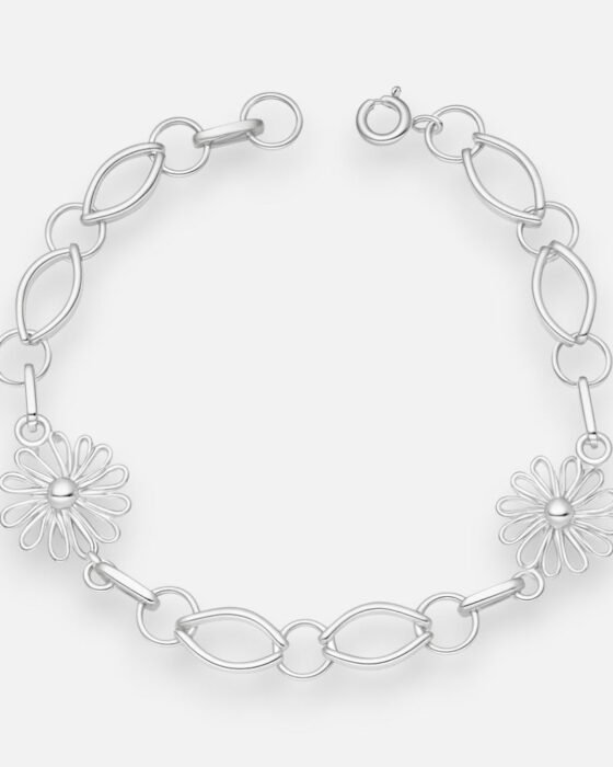 Pulsera Flores Óvalos
