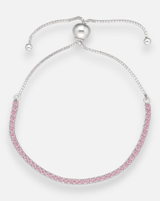 Pulsera Ajustable Circones Rosa Francia Tenis
