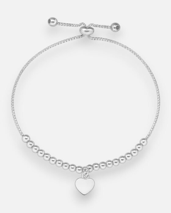 Pulsera Ajustable Esferas Corazón