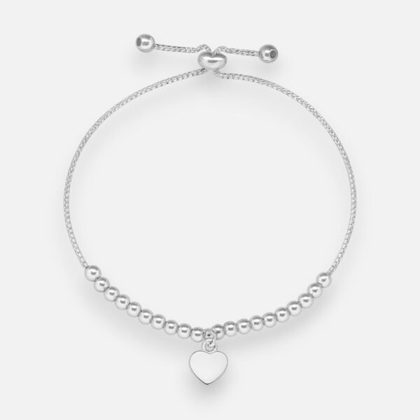 Pulsera Ajustable Esferas Corazón
