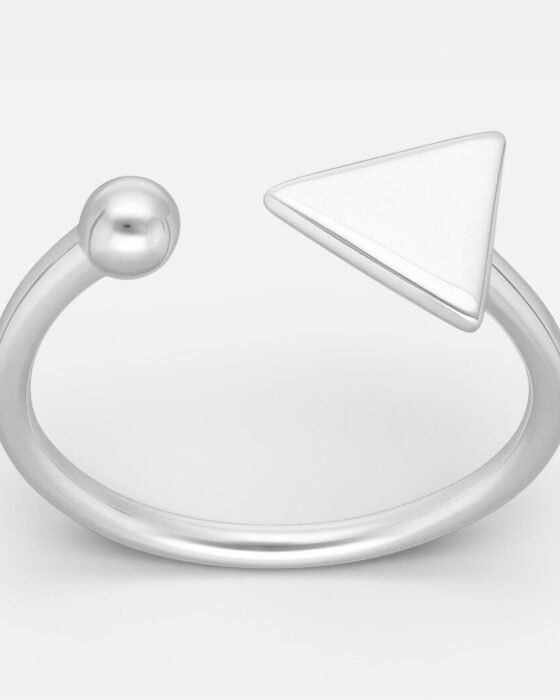 Anillo Ajustable Esfera Triangulo