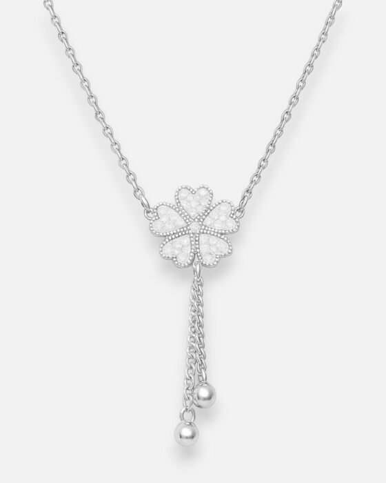Collar Trébol de la Suerte Facetado