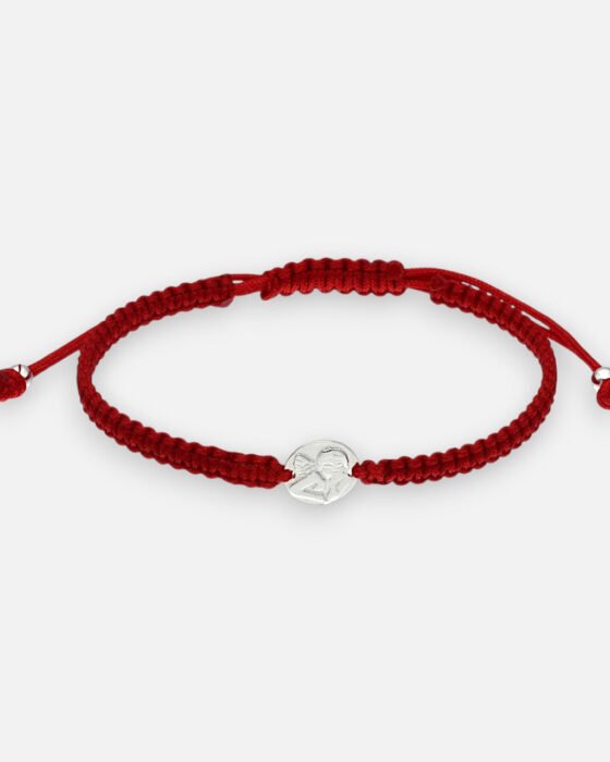 Pulsera Hilo Rojo Ajustable Ángel de la Guarda