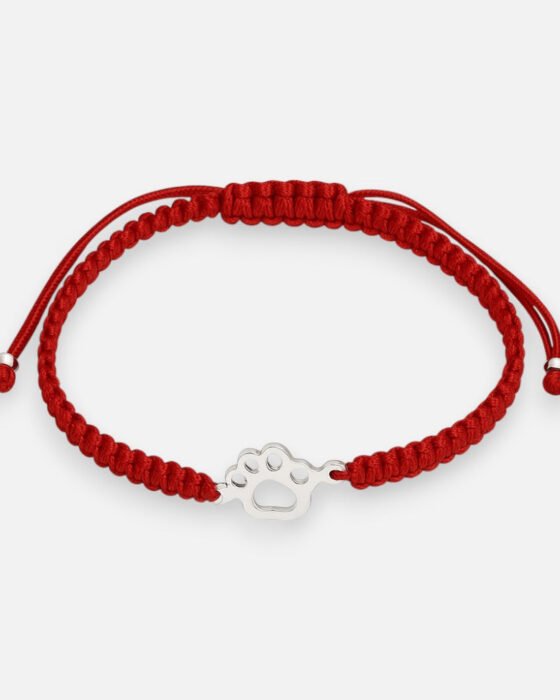 Pulsera Hilo Rojo Ajustable Patita