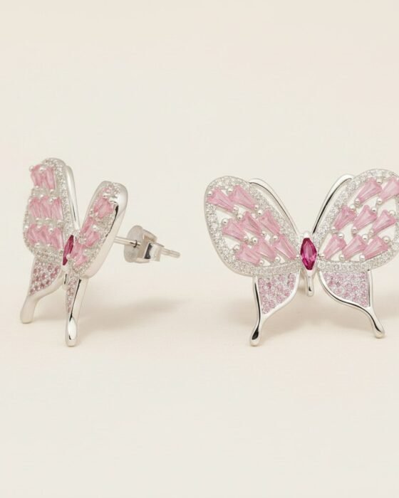 Aro Mariposa Circones Baguette Multicolor