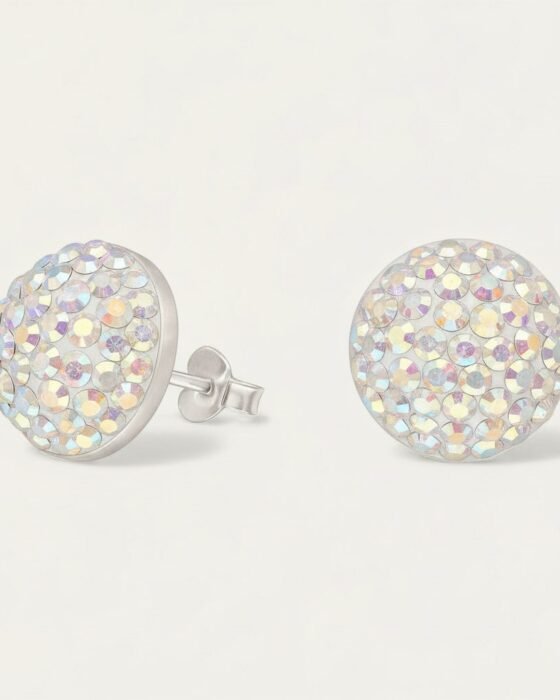 Aro Media Esfera Hecho con Cristal Swarovski® Tornasol 12 mm