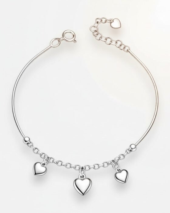 Pulsera Cola de Topo Corazones