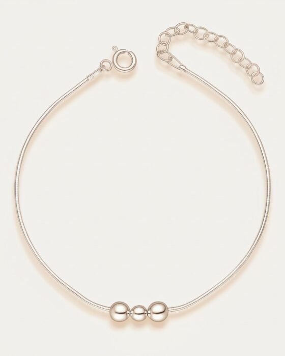 Pulsera Cola de Topo Triple Esferas